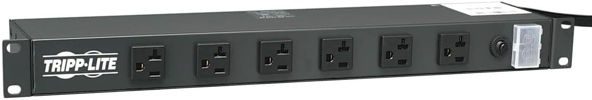 Tripp Lite RS1215-20 Power Strip Rackmount Metal 120V 5-20R 12 Outlet 15 Feet Cord 1URM